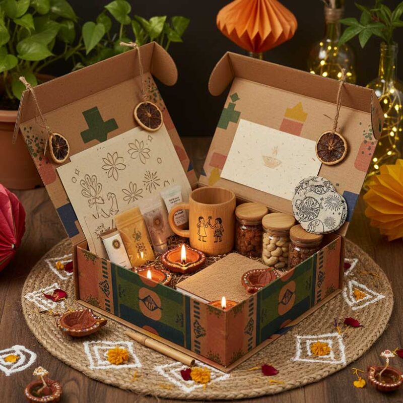 modern eco friendly diwali gift set